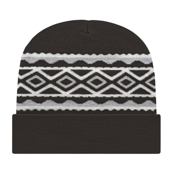 USA- Made Diamond Cuffed Beanie Thumbnail