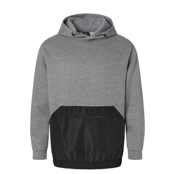 Unisex Mixed Media Hooded Sweatshirt Thumbnail