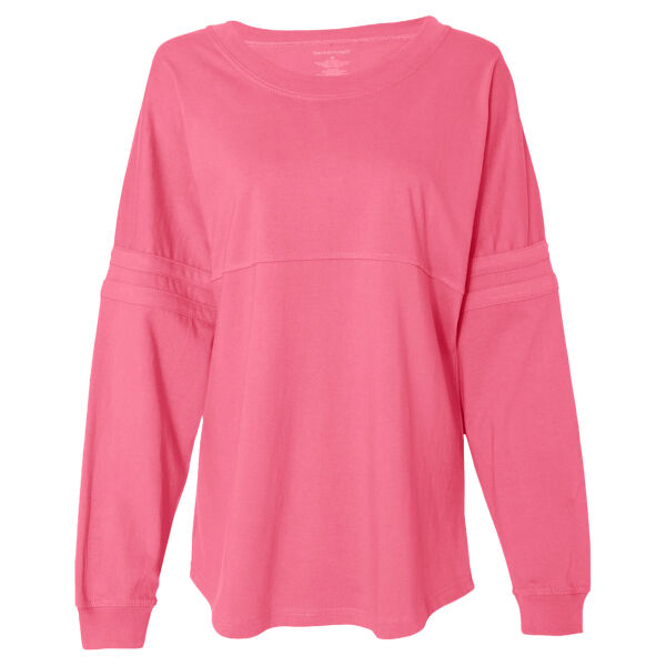 Women's Jersey Pom Pom Long Sleeve T-Shirt Thumbnail