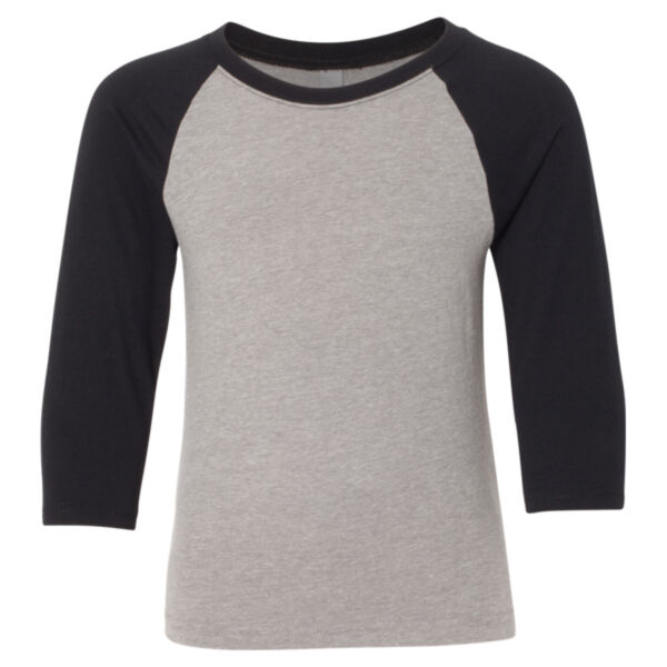 Youth CVC Three-Quarter Sleeve Raglan T-Shirt Thumbnail