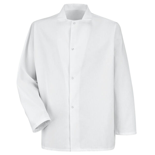 Men's Gripper-Front Short Butcher Coat Thumbnail