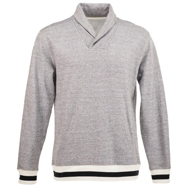 Men's Peppered Fleece Shawl Collar Sweatshirt Thumbnail