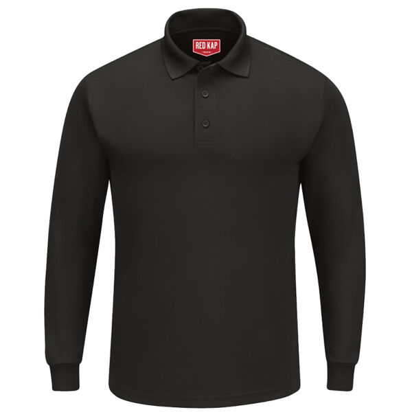 Men's Long Sleeve Performance Knit Polo Thumbnail
