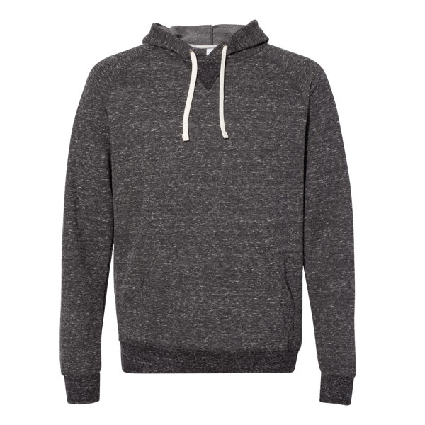 Unisex Snow Heather French Terry Raglan Hooded Sweatshirt Thumbnail